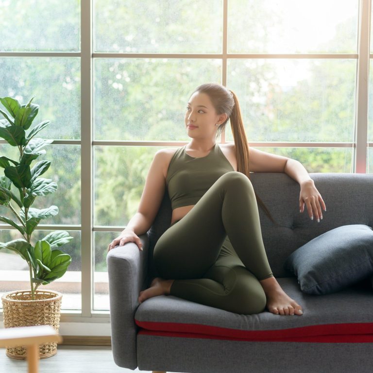 woman resting